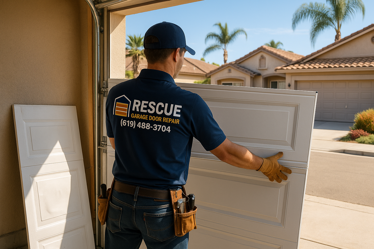 Garage Door Panel Replacement in San Ysidro